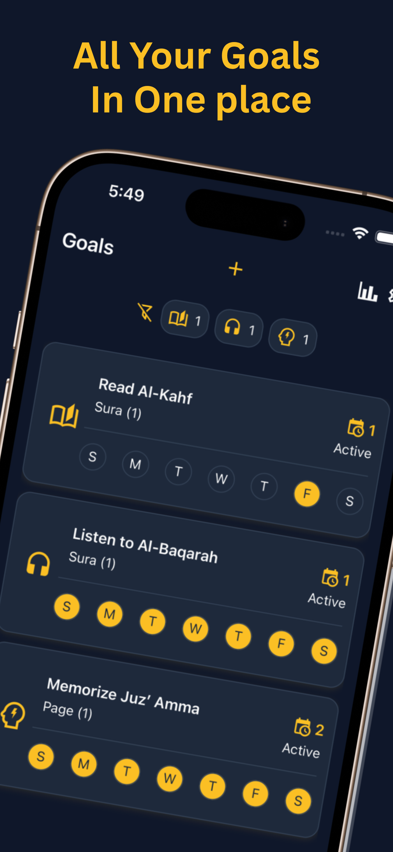 Qurany progress screen