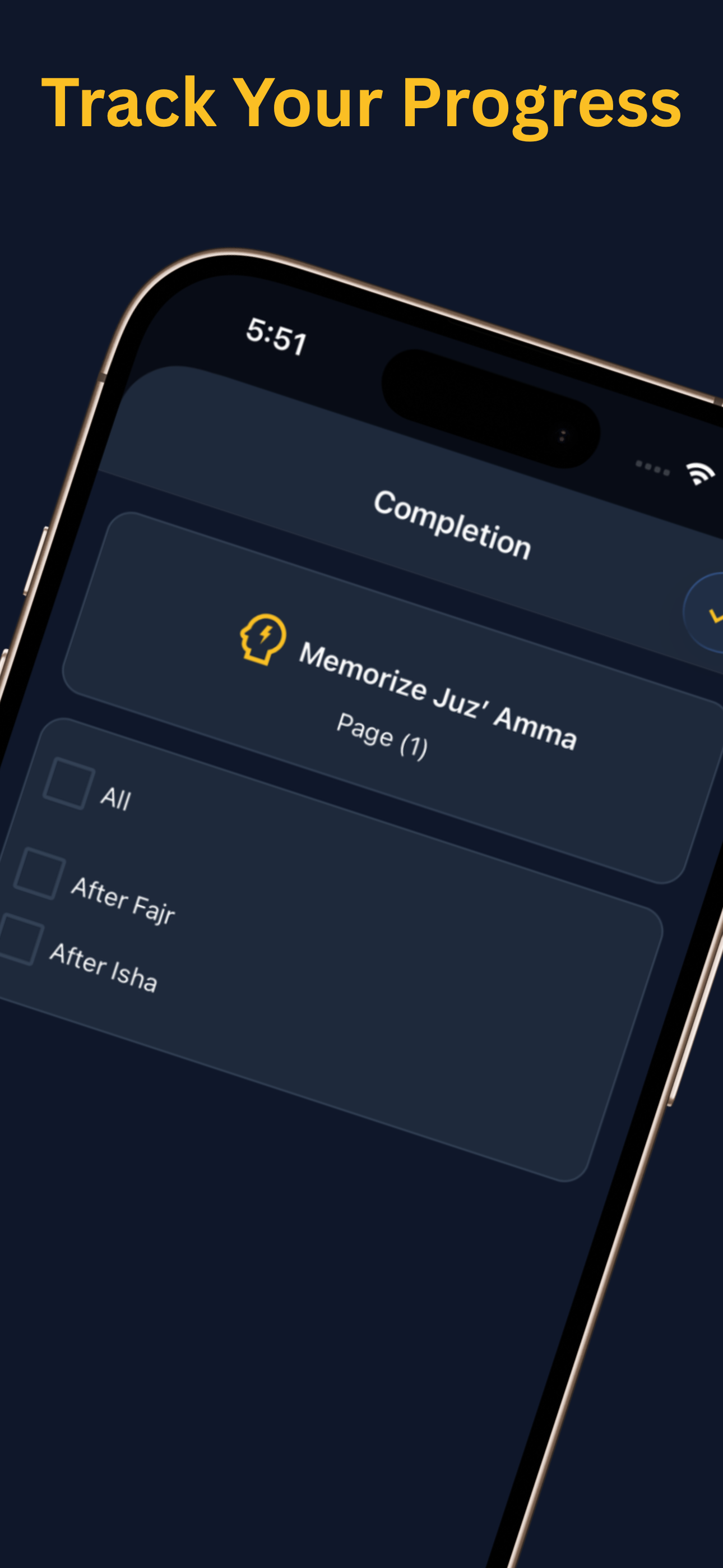 Qurany insights screen